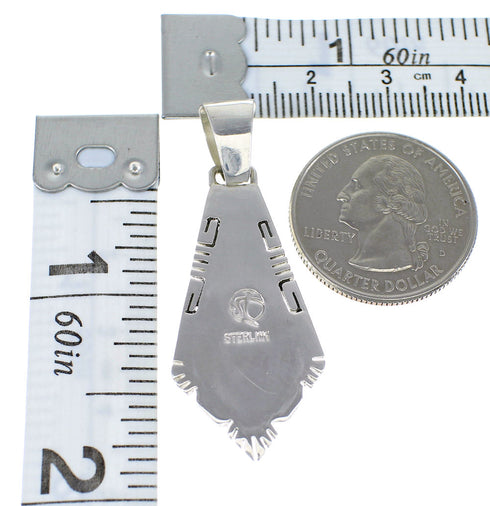 Silver Turquoise And Opal Inlay Pendant AX48220
